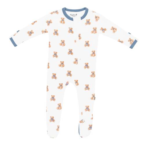 Kyte Baby Zippered Footie | Teddy Bear