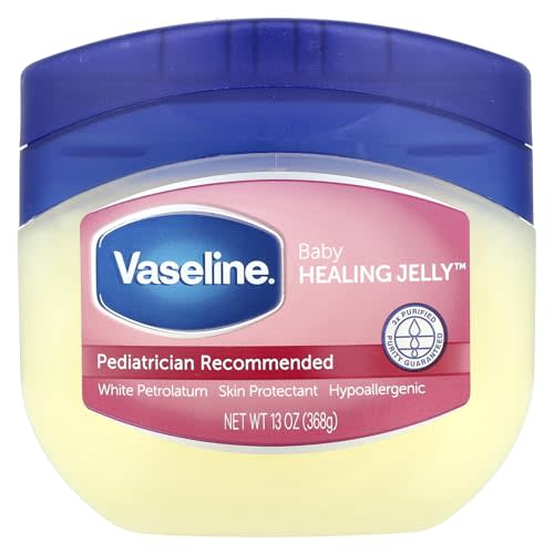 Vaseline Petroleum Jelly Baby Skincare Treats Dry Skin and Prevents Chaffed Skin From Diaper Rash Protective & Pure Hypoallergenic and Gentle on Skin 13 oz