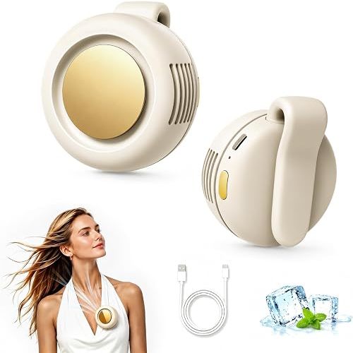 Clip On Fan, Portable Silent Mini Bladeless Personal Fan