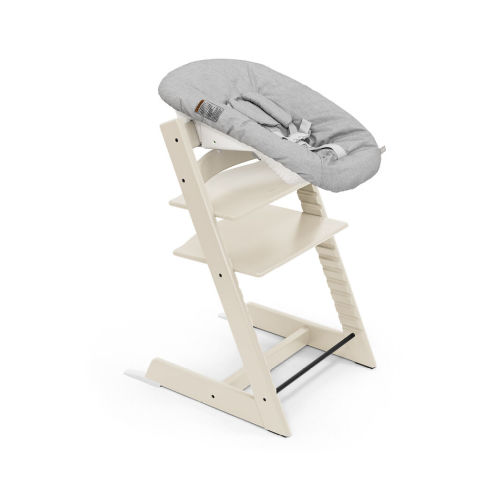 Stokke Tripp Trapp Newborn High Chair - Vanilla White and Grey