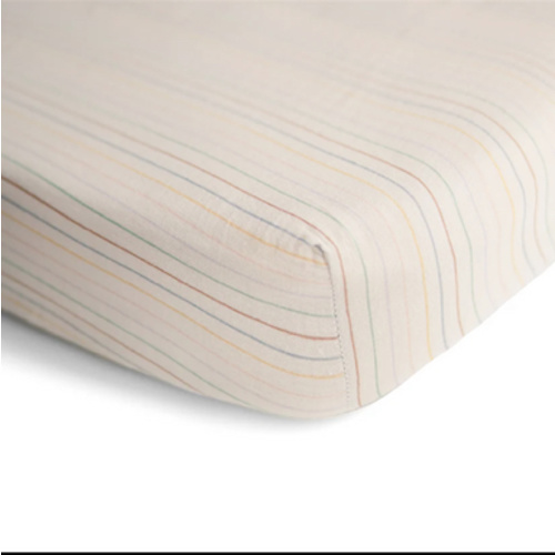 Mushie Mini Baby Muslin Crib Sheet
