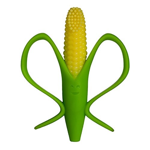 Baby Banana Teething Toothbrush, Green/Yellow Cornelius