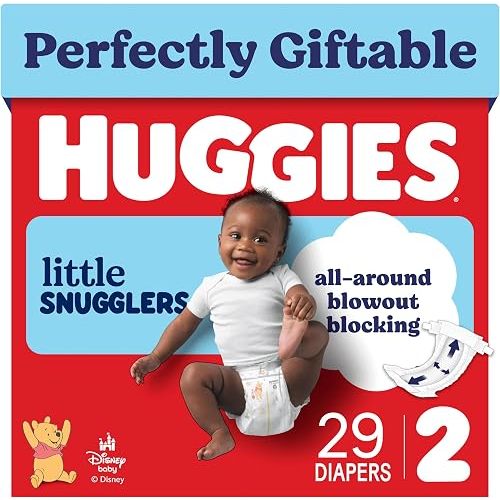 Huggies Little Snugglers Diapers Size 2, 29 Count