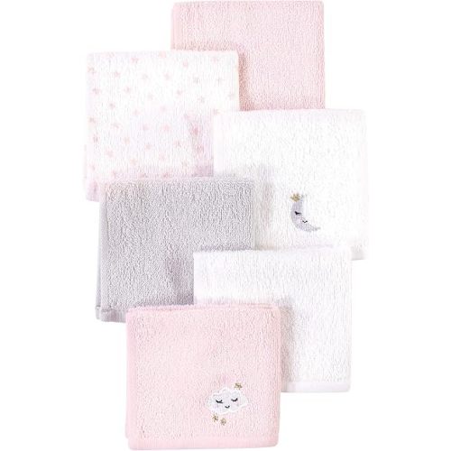 Hudson Baby Unisex Baby Super Soft Cotton Washcloths, Pink Cloud, One Size