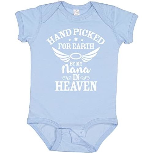 inktastic Handpicked for Earth By My Nana in Heaven with Angel Baby Bodysuit