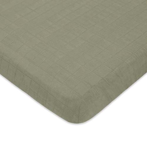 Mini Crib Sheet in GOTS Certified Organic Muslin Cotton