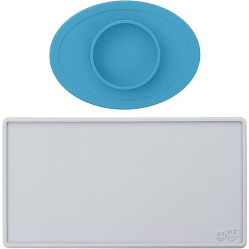 ezpz Tiny Placemat + Tiny Bowl - Baby Essentials mat and Bowl