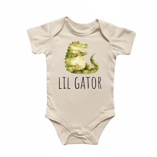 Alligator Gator Newborn Baby Bodysuit