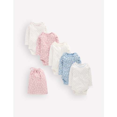 5 - pack Cotton Bodies - Multi Floral Spots | Boden USA