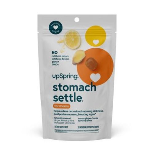 UpSpring Stomach Settle Morning Sickness Drops - Lemon Ginger Honey - 28ct
