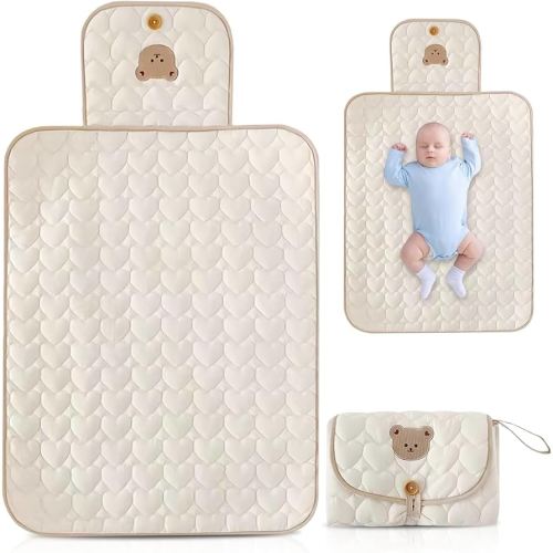 Baby Changing Pad Portable, Portable Changing Pad for Baby, Travel Diaper Changing Pad for Newborn, Compact & Foldable Baby Diaper Changing Mat with Baby Wipes Pockets, baby shower gifts : Amazon.com.au: Baby