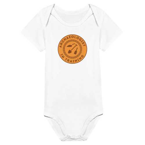 Archaeologist In Training. Classic Baby Short Sleeve Bodysuit, Babygrow, Baby Grow, Toddler