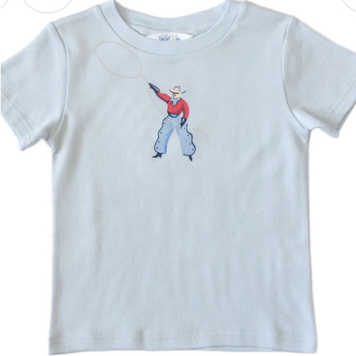 Boys Crew Shirt - Vintage Cowboy, 18 Months