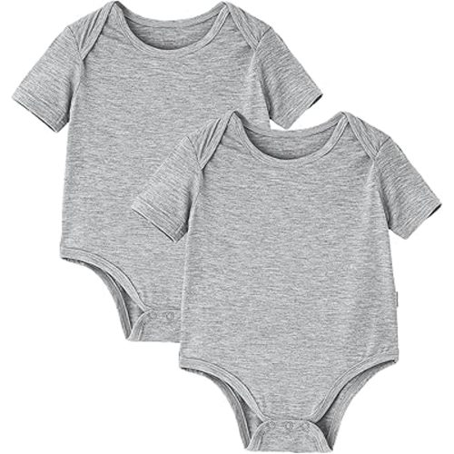 Baby Bodysuit Unisex Toddler Bodysuits Infant Boy Girl Short Sleeve Pajamas Bamboo Viscose Sleepwear NB-24 Months
