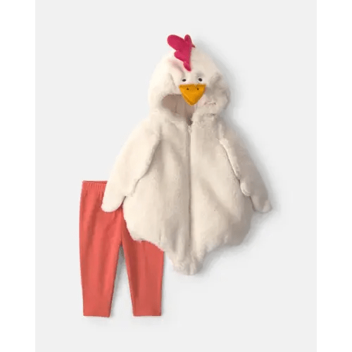 Baby 2-Piece Chicken Halloween Long-Sleeve Costume - Cream | Carter's