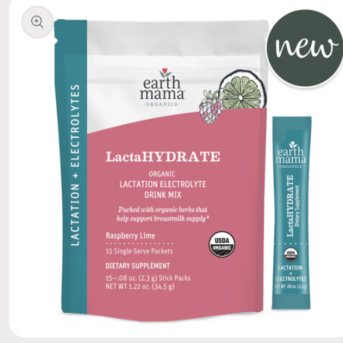 LactaHYDRATE Organic Lactation Electrolyte Drink Mix