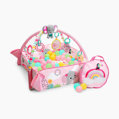 Bright Starts 5-in-1 Your Way Ball Play Baby Activity Play Gym & Ball Pit - Rainbow Tropics