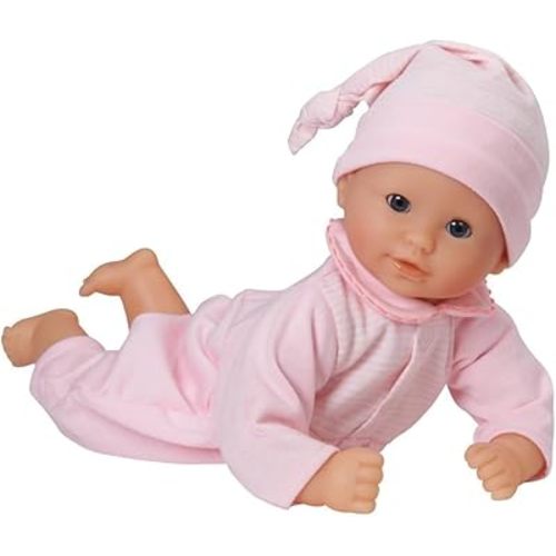 Corolle Bébé Calin Charming Pastel - 12" Soft Baby Doll with Vanilla Scent, Pink Outfit & Sleeping Eyes for Girls Ages 18 Months+, Cute Reborn Realistic Baby Dolls for 2 Year Old Girls
