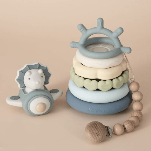 Dino Stacking Teething Rings