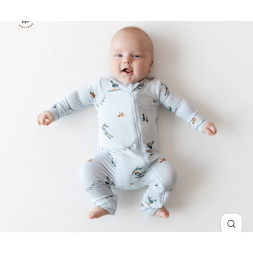 Zippered Romper in Ski