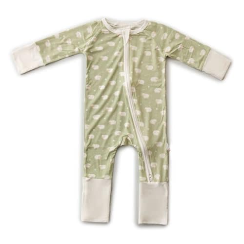 Ultra-Soft Convertible Baby Romper - Gender Neutral Infant Clothes with 2-Way Zipper, Footless Sleepwear, Cozy Unisex outfit