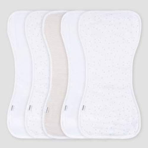 Muslin Burp Cloths Large 100% Cotton by Comfy Cubs - Multicolor, Pack of 10 : Target