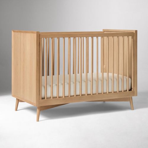 Mid-Century Convertible Crib - Color: Blonde