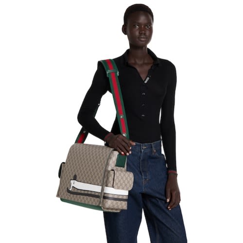 Large printed GG changing bag