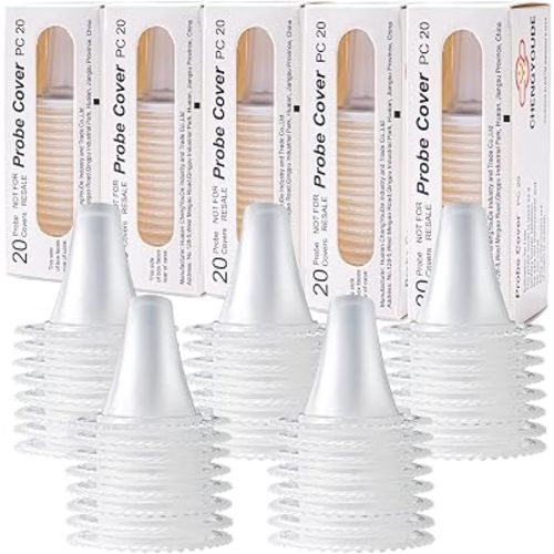 100X Ear Thermometer Probe Covers, Lens Filters, Refill Covers for All Braun themometer Models BPA Free Digital Disposable Covers