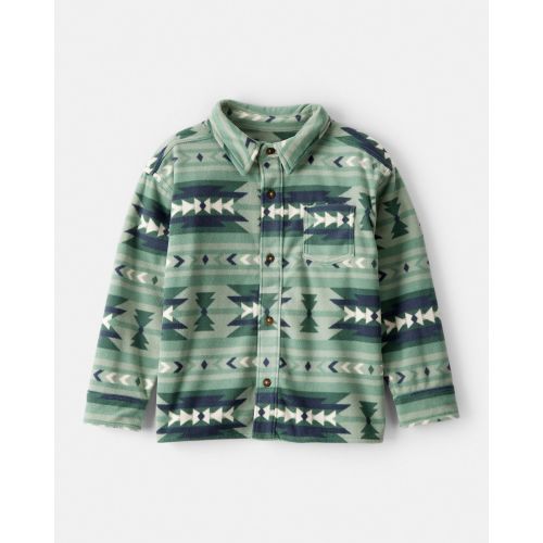 Boys Southwestern Print Button-Down Shirt - Green - OshKosh B'gosh | Carter's