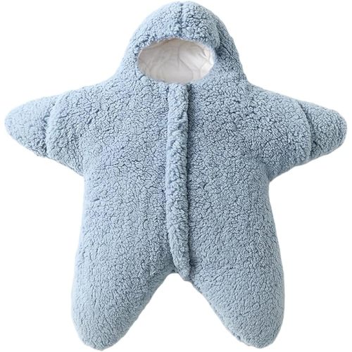 BINIDUCKLING Baby Bunting Suit Starfish Outfit for Fall & Winter Fleece Pramsuit 3-12 Months