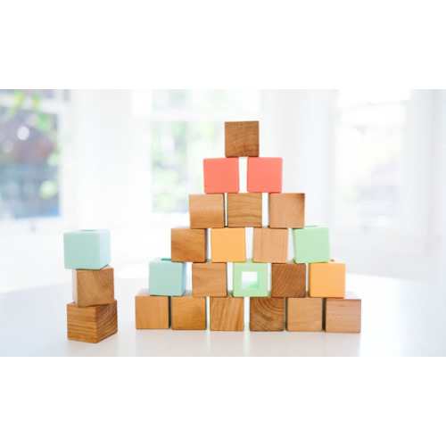 Wood + Silicone Block Set by Bannor Toys