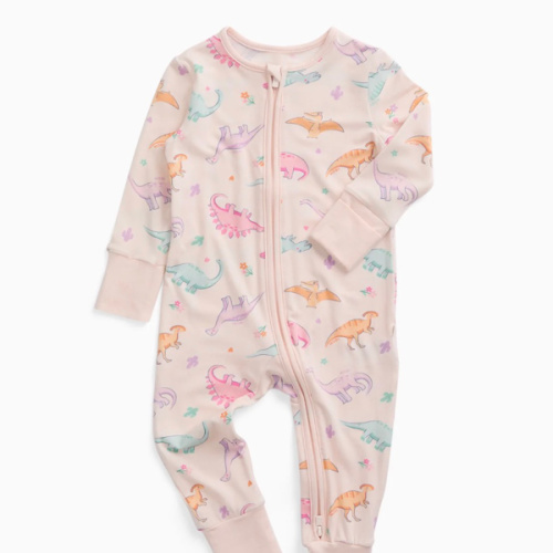Buy Dinosaur Nights Clever Zip Baby Pajamas | MORI US