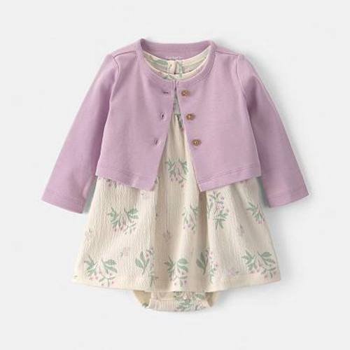 Baby Girl Carter's 2-Piece Floral Long-Sleeve Dress Set