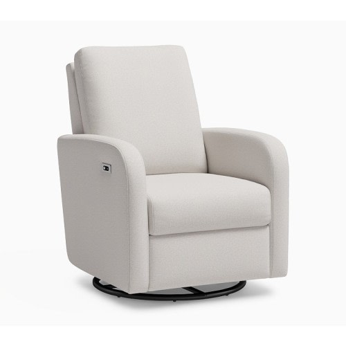 Harper Power Recliner Heathered Chenille Pebble