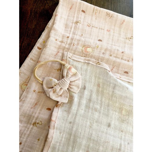 Moon Child Swaddle Blanket, Crystal Muslin Swaddle Blanket, Swaddle Blanket, Muslin Swaddle, Baby Shower Gift, Moon Nursery, Crystal Swaddle