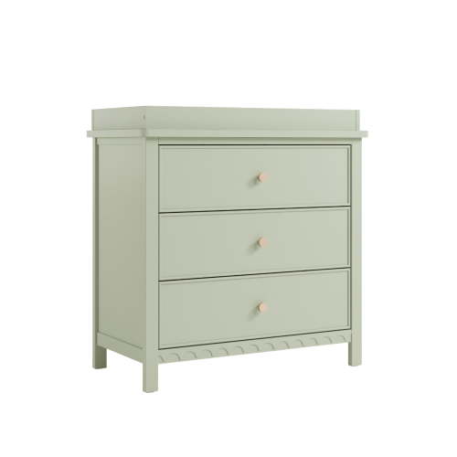 Graco Sasha 3 Drawer Dresser with Infant Changing Topper, Sage