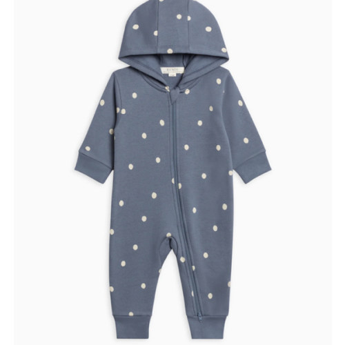 Greer Fleece Hooded Zipper Romper