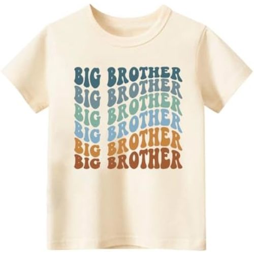 Toddler Baby Boys Short Sleeve Graphic T-Shirt Top Funny Letters Print Cotton Tee