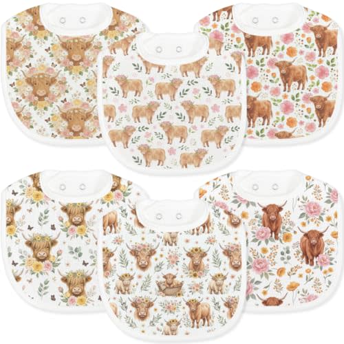 Baby Bibs for Baby Boys Girls 6-Pack