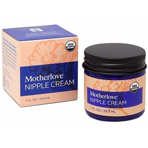 Motherlove Nipple Cream (1oz) Organic Lanolin-Free Herbal Salve For Breastfeeding—Soothe Nursing Nipples & Use as a Pump Lubricant—No Need to Remove Prior to Pumping or Nursing—Non-GMO, Cruelty-Free - 1 Fl Oz (Pack of 1)