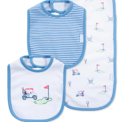 Golf Club Bib & Burp Set