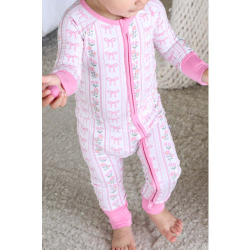 Convertible Zip Romper in Coquette Garden | Caden Lane