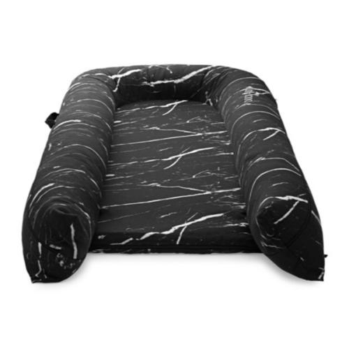 Black Marble-Print Grand Dock