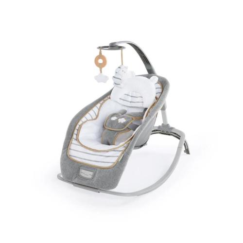 Ingenuity Modern Baby Rocker Recline Toy Bar Vibrations And Music 0 Months - Grey