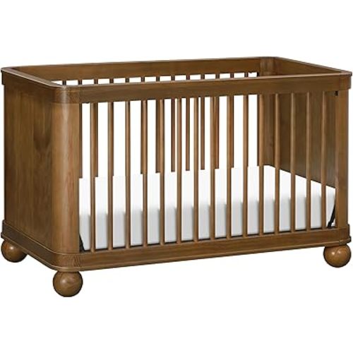 Babyletto Crosby 3-in-1 Convertible Baby Crib, Natural Walnut