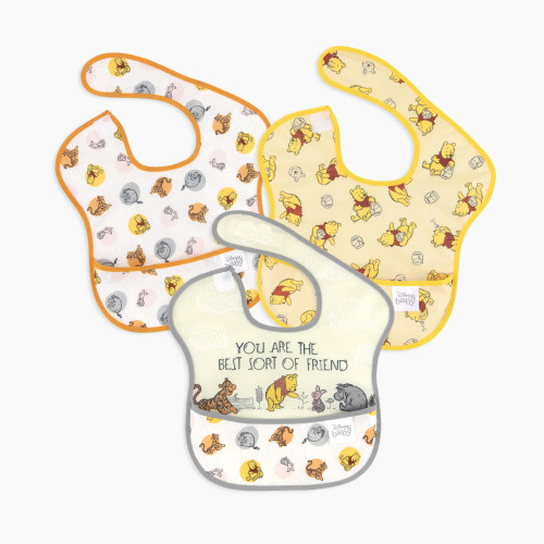 Bumkins Disney SuperBib (3 Pack) - Pooh Bear And Friends