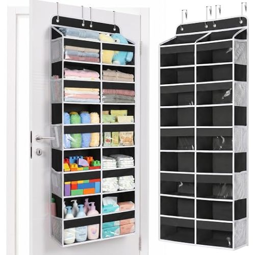 Yecaye 5 Tier Over The Door Organizer, Door Organizer with 10 Compartments