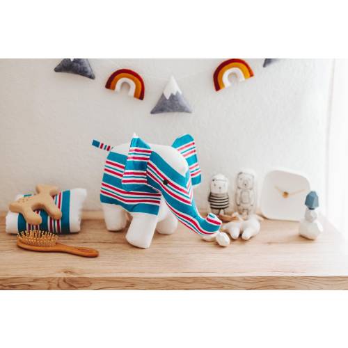 Stuffed Animal Handmade from Baby Sotsky’s Hospital Blanket - Elephant Keepsake