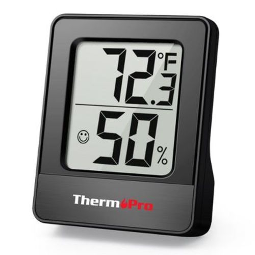 ThermoPro TP49 Mini Hygrometer Thermometer with Large Digital View Indoor Thermometer Humidity Gauge Monitor for Greenhouse Cellar